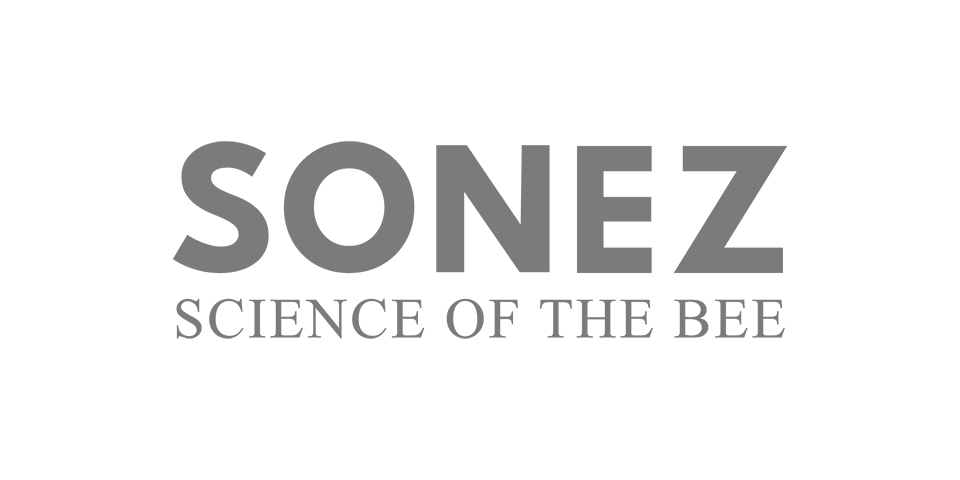 SONEZ Logo in grauer Schrift auf hellem Hintergrund